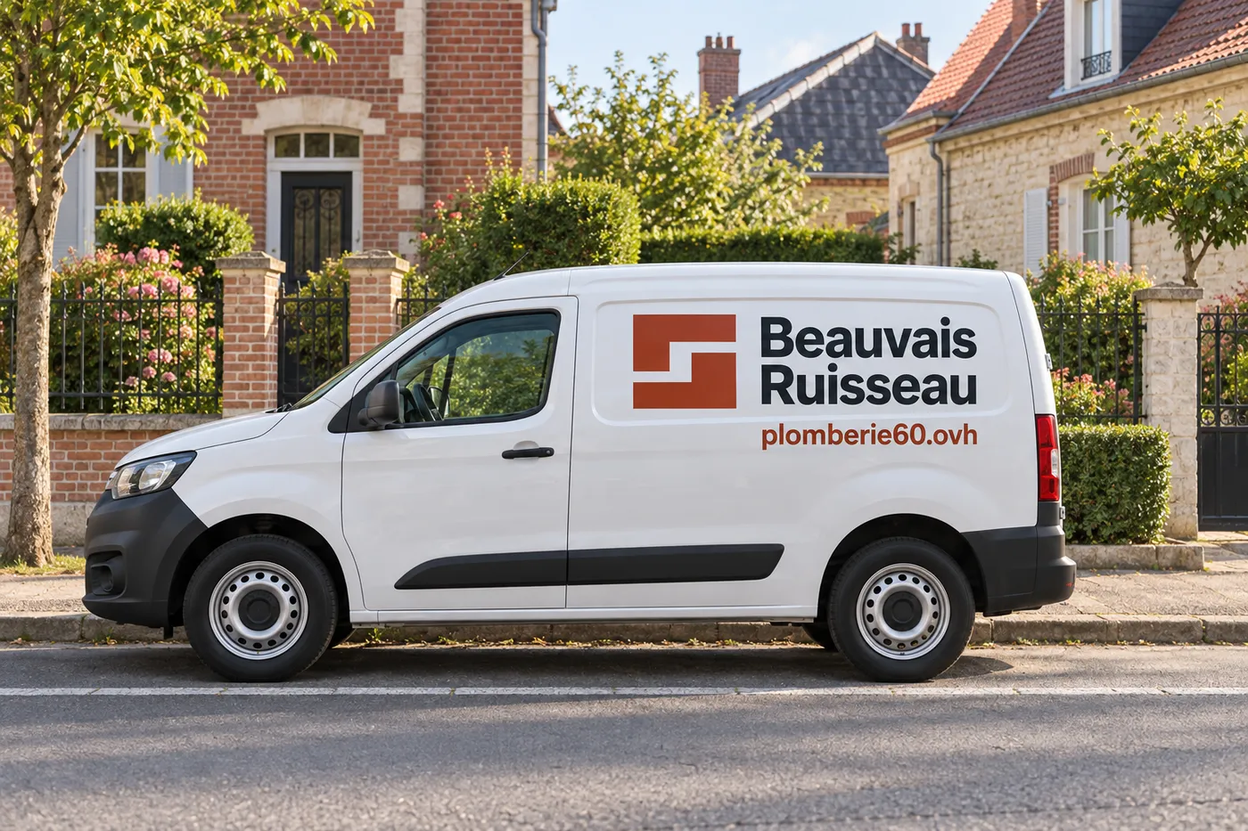 Utilitaire Beauvais Ruisseau garé dans une rue résidentielle de l'Oise
